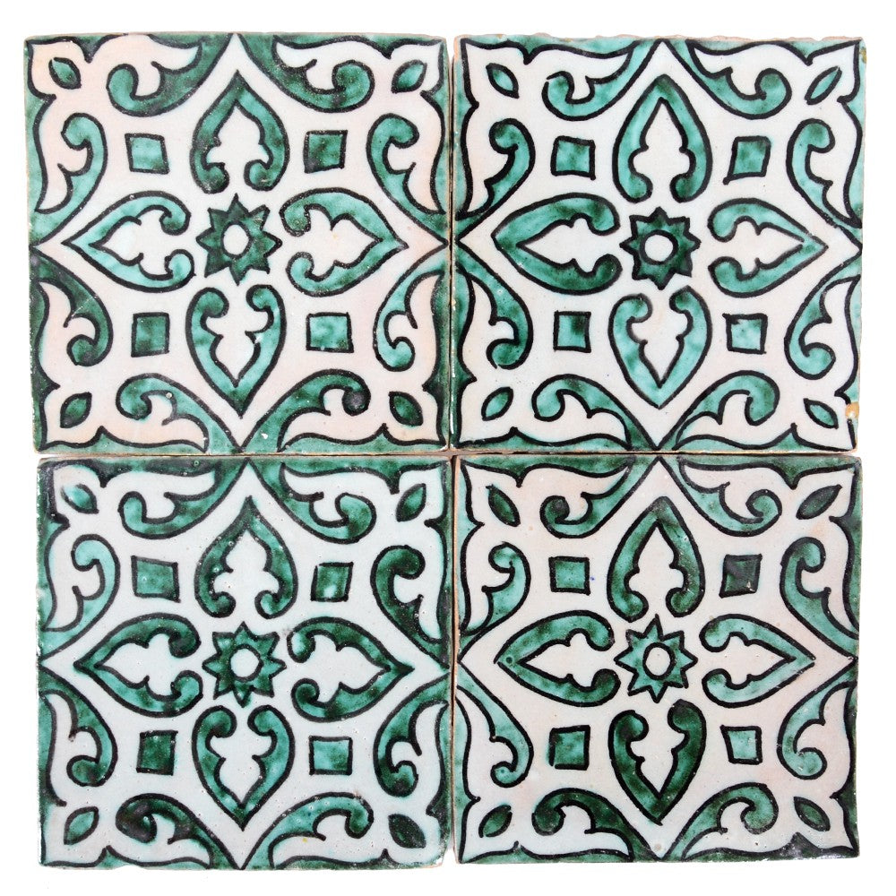 Azulejo Andalusí - 10 cm - Varios Diseños- Artesanal- Modelo 31