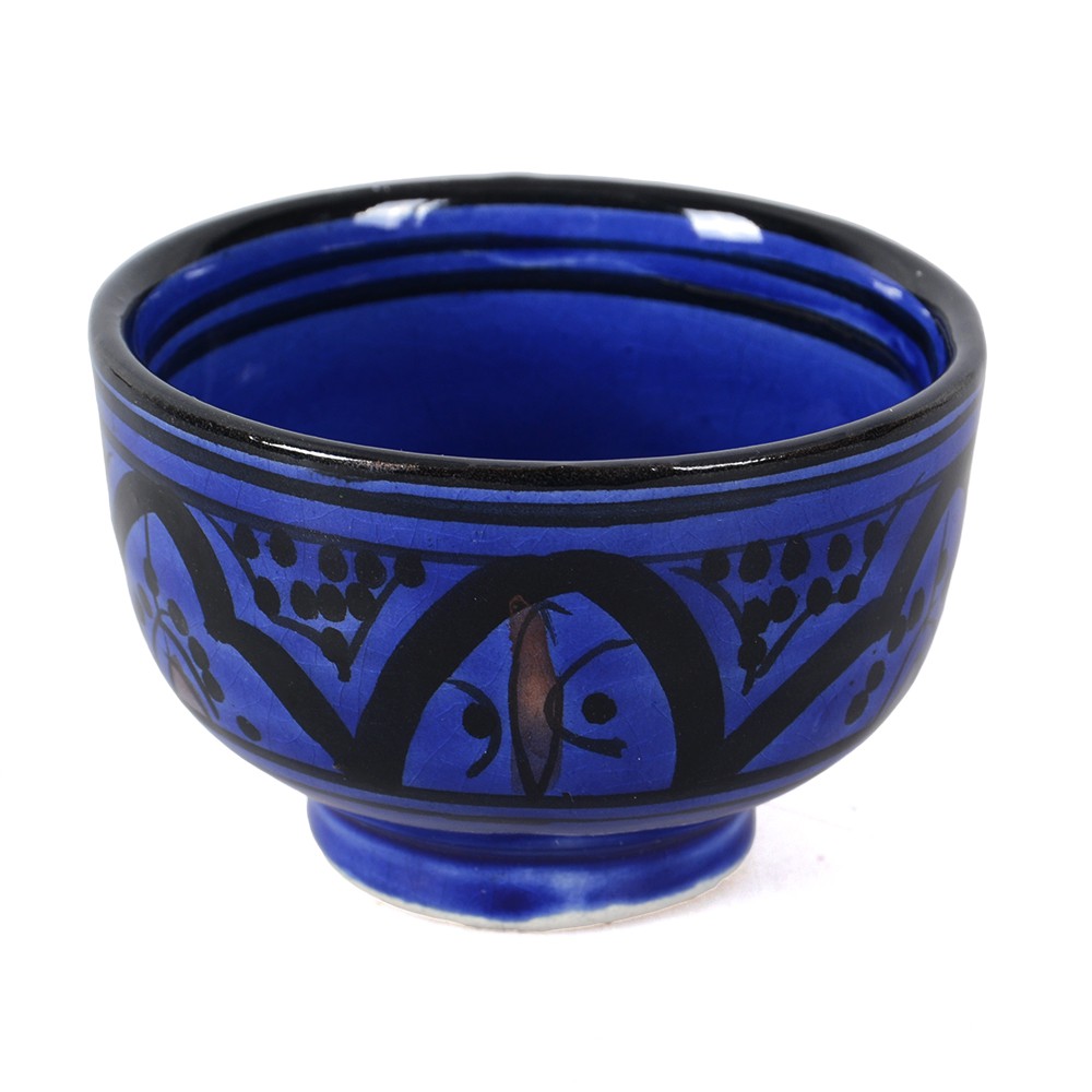 Mini Cuenco Especiero Árabe - Cerámica - Pintado a Mano - Varios Colores - 8 cm