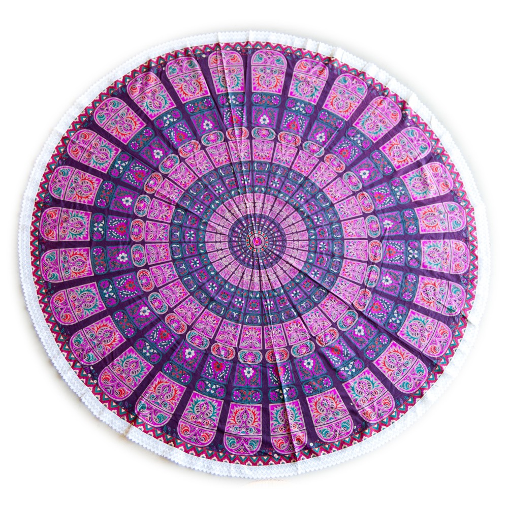 Tela Algodón Redonda - India - Toalla - Mantel - Diseño Chandni - 2 m