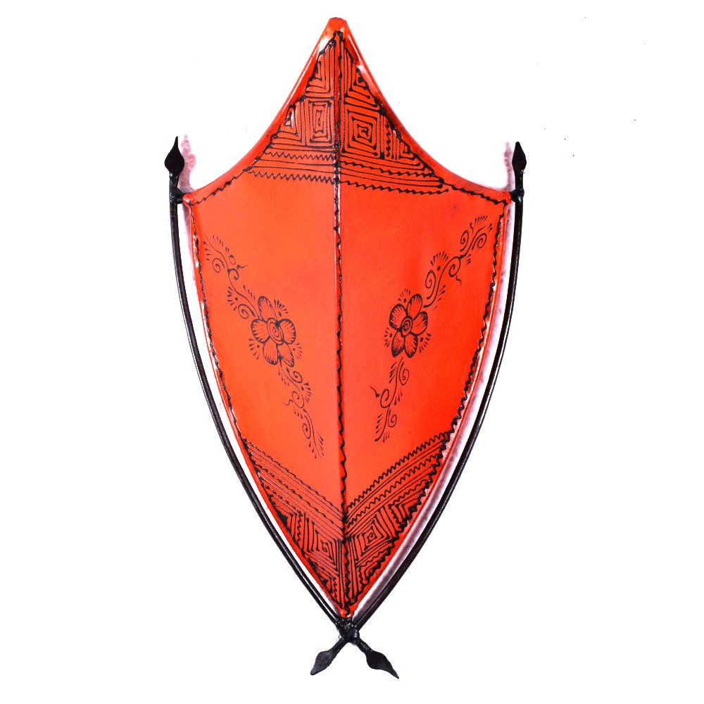 Aplique Henna - Modelo Escudo Medieval - 43 x 24 cm