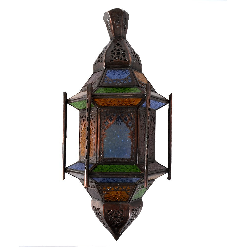 Aplique Calado de Cristal - Barras - Ventanas - Multicolor - 43 cm