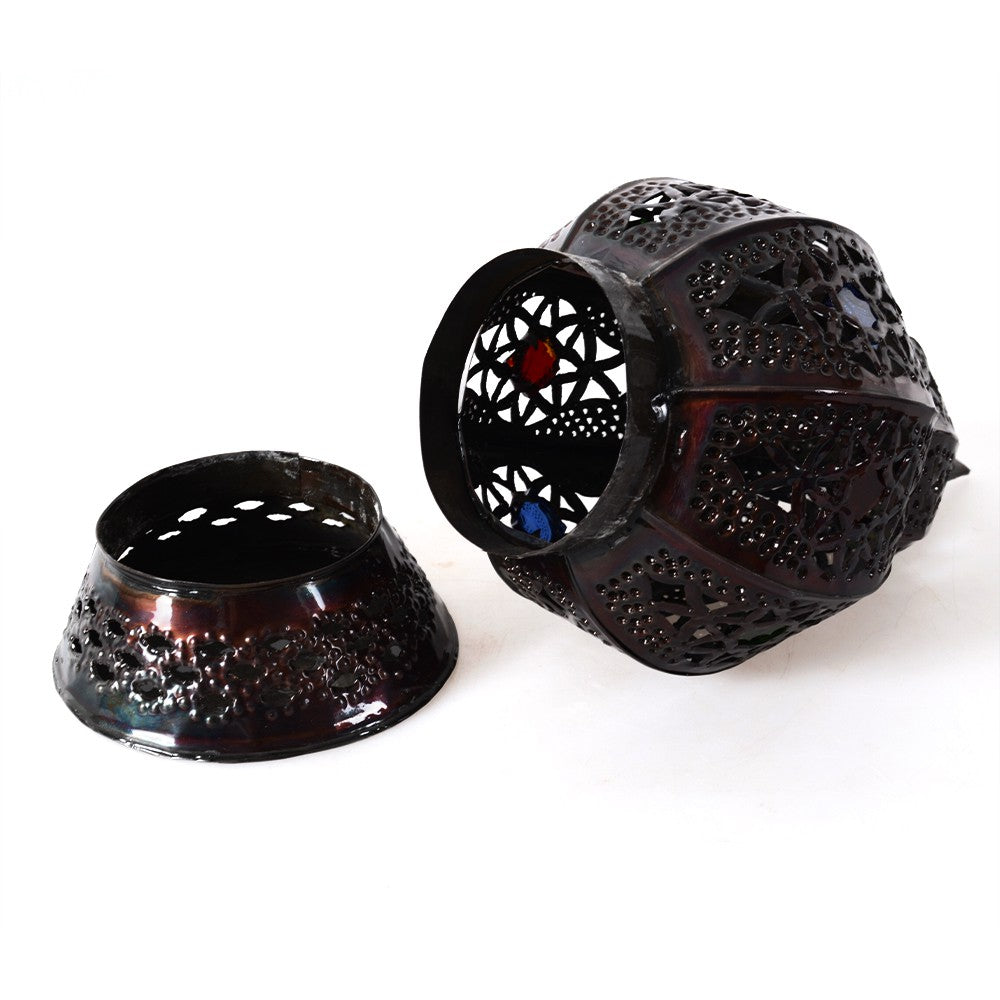 Portavelas Marrakesh - Cristales Incrustados - 2 Piezas