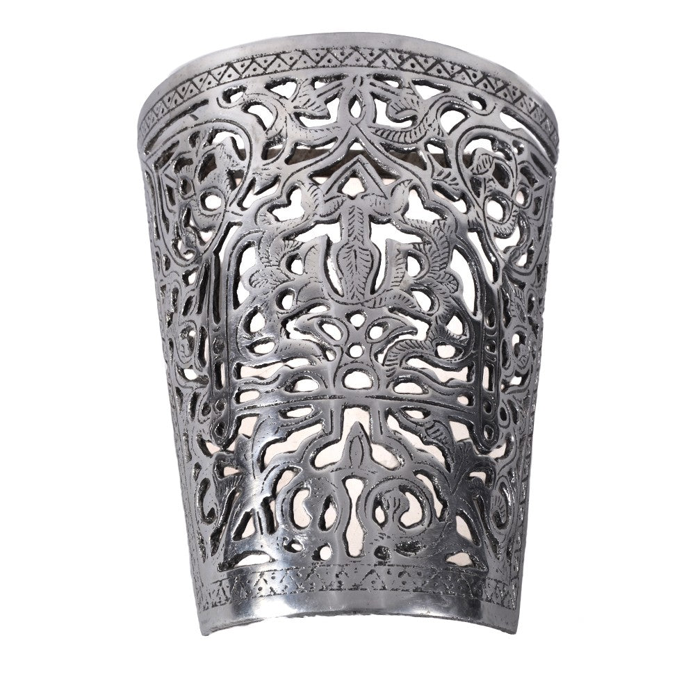 Aplique Pared Alumino Calado - Cenefa Floral - Acabado Pulido