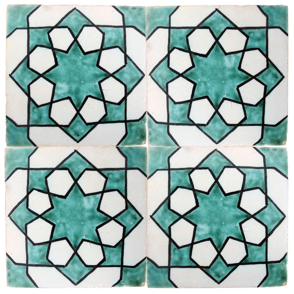 Azulejo Andalusí - 10 cm - Varios Diseños- Artesanal- Modelo 49
