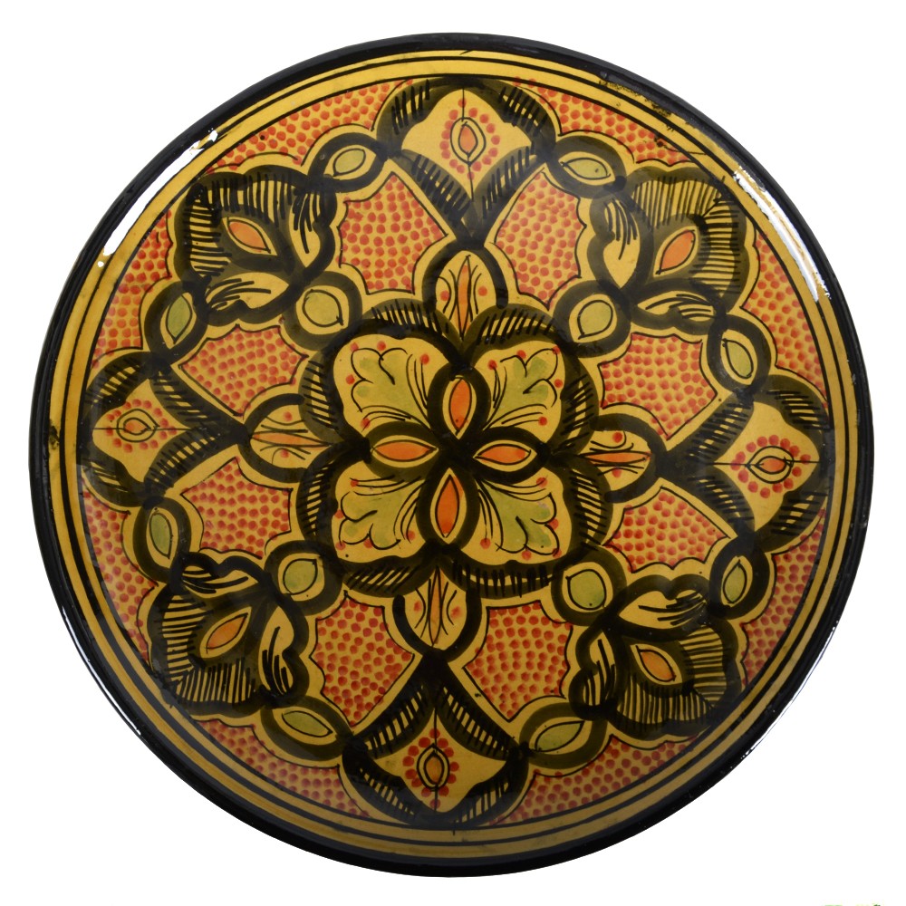 Plato Llano Pizza - Decorado Andalusí - 35 cm - Edición Limitada