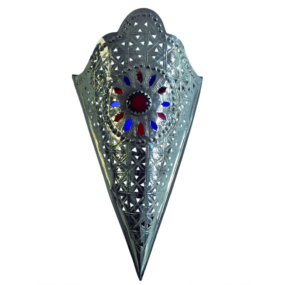 Aplique Bronce Bañado Níquel - Diseño Estrella - Resina Colores