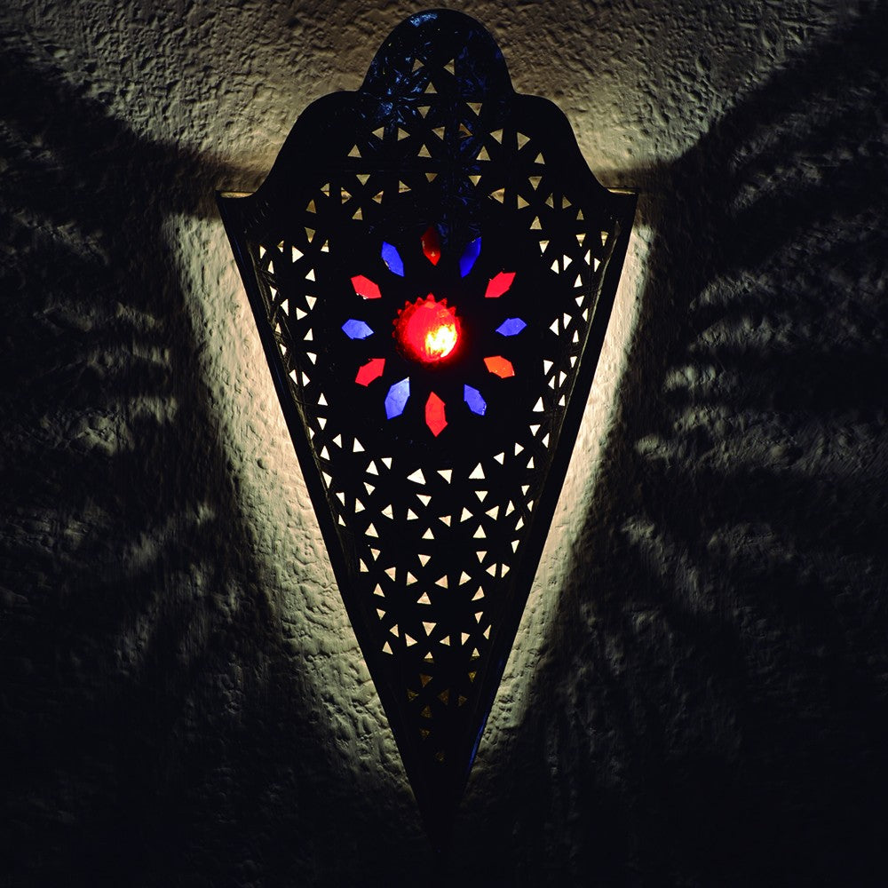 Aplique Bronce Bañado Níquel - Diseño Estrella - Resina Colores