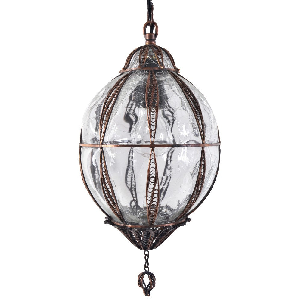 Lámpara Turca - Cristal Fundido y Soplado - Diseño Estambul - Grande