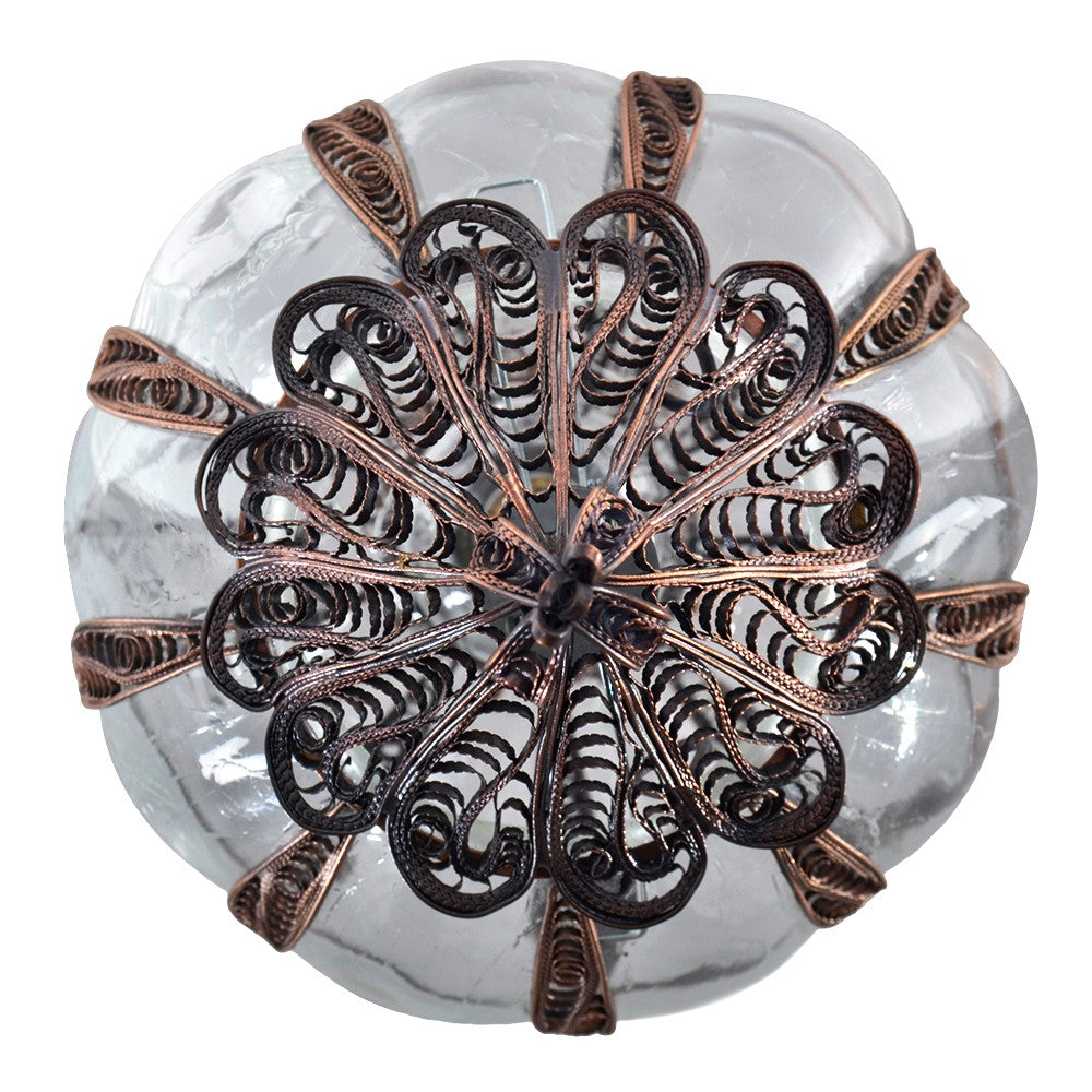 Lámpara Turca - Cristal Fundido y Soplado - Diseño Estambul - Grande