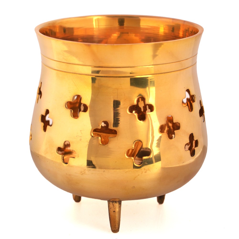 Incenasrio Bronce Marmita - Incienso en Varillas - 7 cm