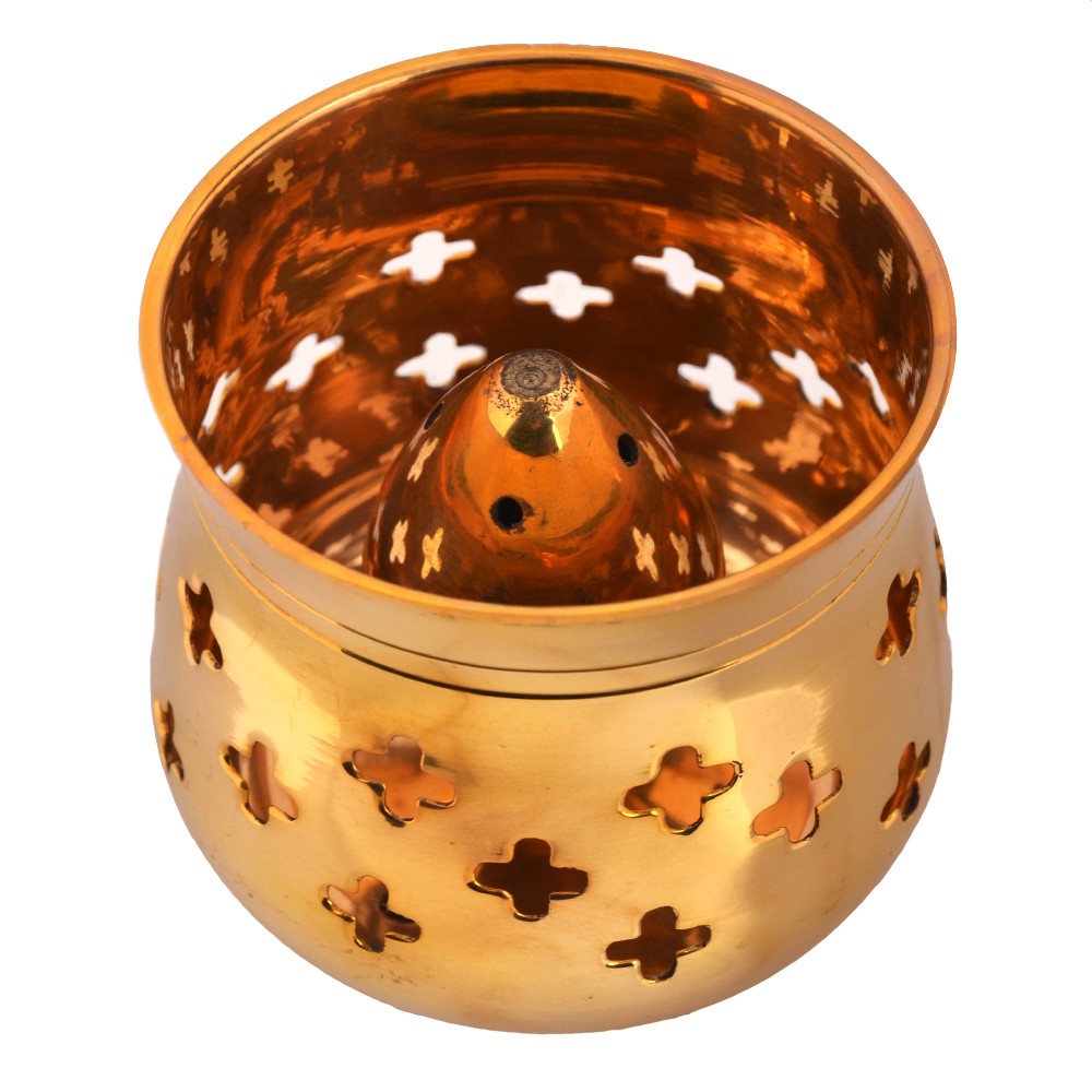 Incenasrio Bronce Marmita - Incienso en Varillas - 7 cm