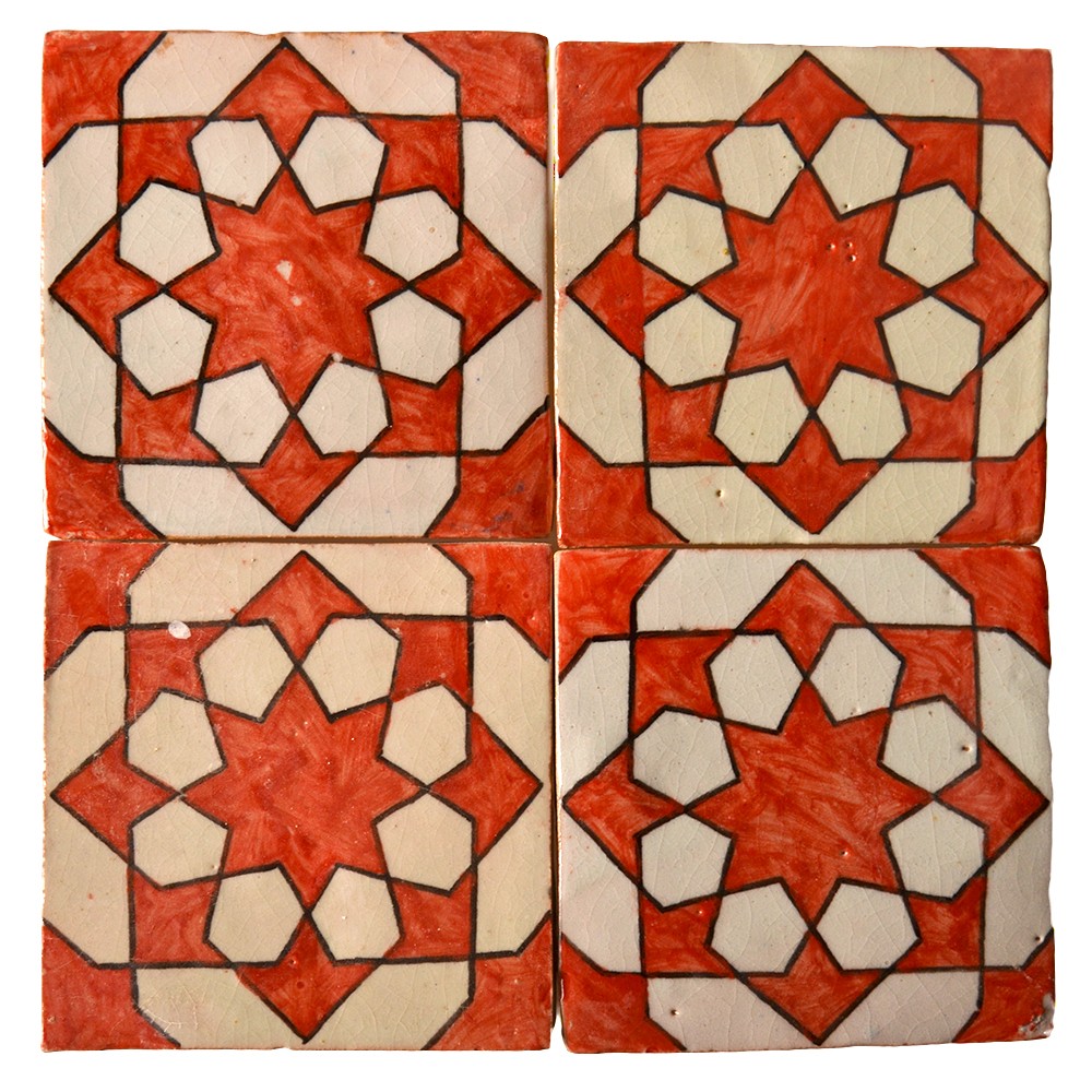 Azulejo Andalusí - 10 cm - Varios Diseños- Artesanal- Modelo 64