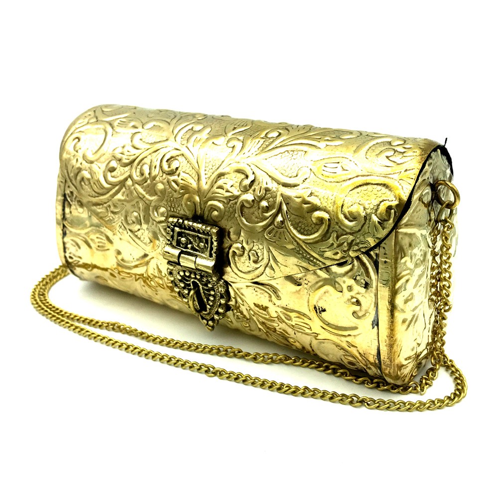 Bolso Latón Fiesta - Diseño Floral - Modelo Sri Lanka