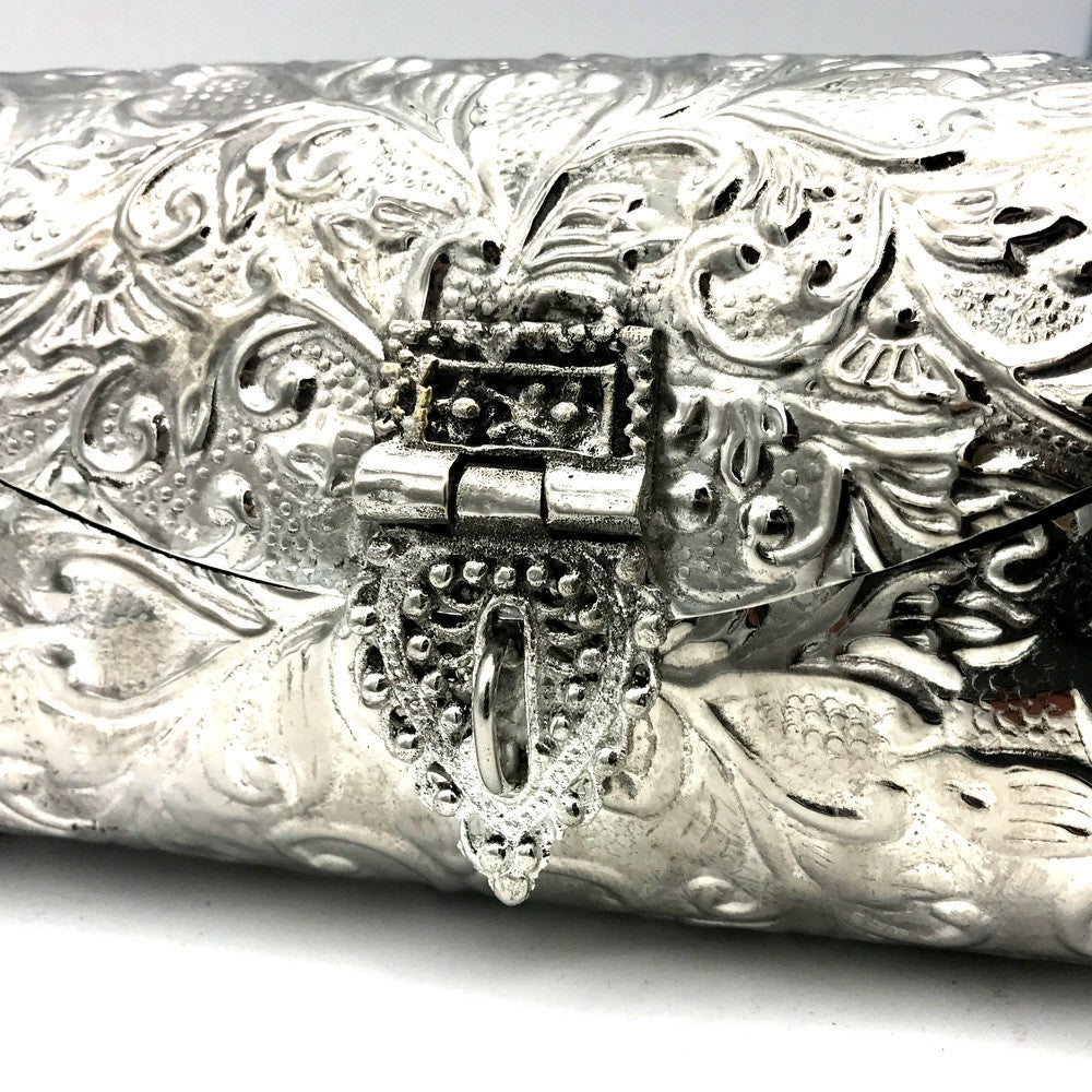 Bolso Fiesta Níquel - Diseño Floral - Modelo Warka