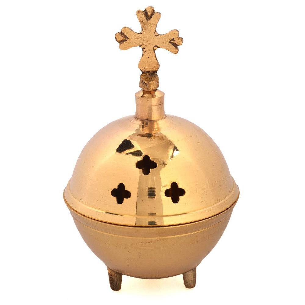 Incensario Bronce Toledo - Para Incienso En Grano - 6 cm