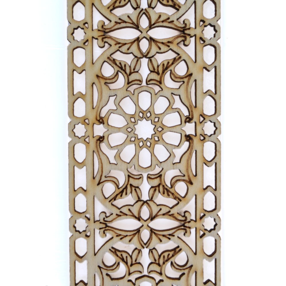 Celosia Arabe Calada - Madera Corte por Laser - Modelo 14 - 50 cm