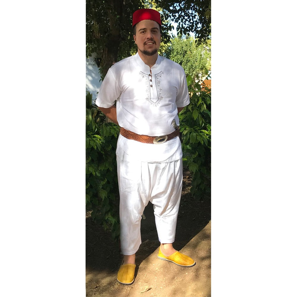 Traje Completo Aladino - Gorro Moro Pantalón Bombacho Babucha