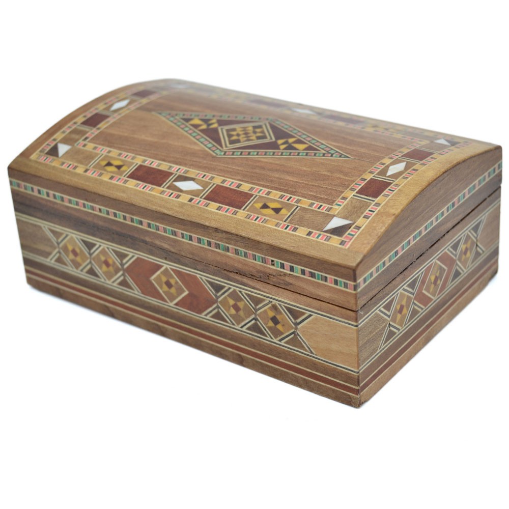 Caja Taracea Siria Baul- Decoracion Estrella - 12 cm