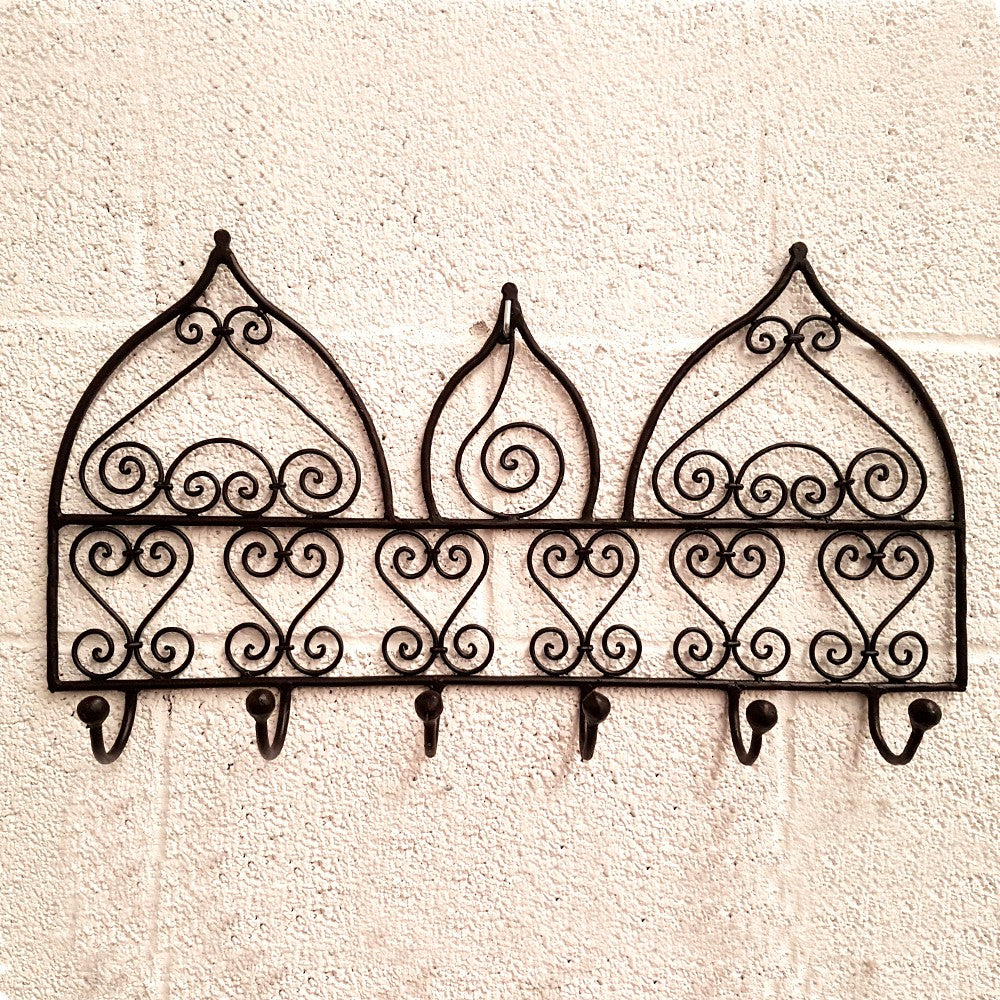 Perchero o colgador Forja - 6 brazos - Arabe Marroqui - Modelo RAFUF