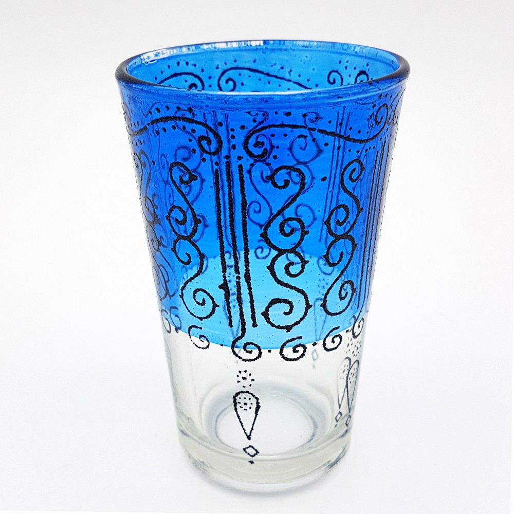 Juego 6 Vasos de Té Grabados - Relieve Diseño Celosia - Modelo HASIRA