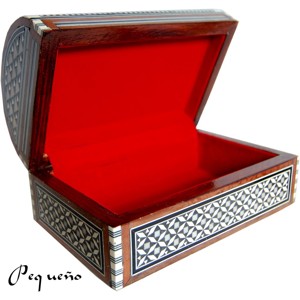 Joyero Baúl - Terciopelo - Taracea Egipto - 4 Tamaños