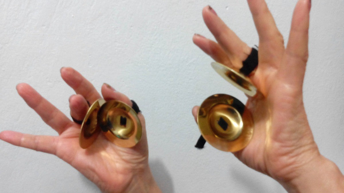Castañuelas o crotalos Arabes - Platillos de dedo - Bronce
