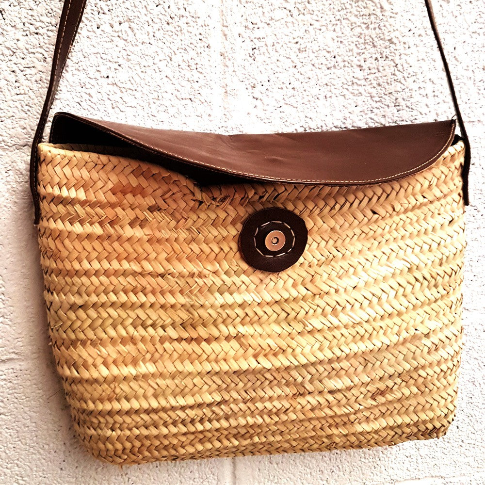 Bolso de Palmito y Cuero - 100% Cuero y Palmito - Modelo PALMA