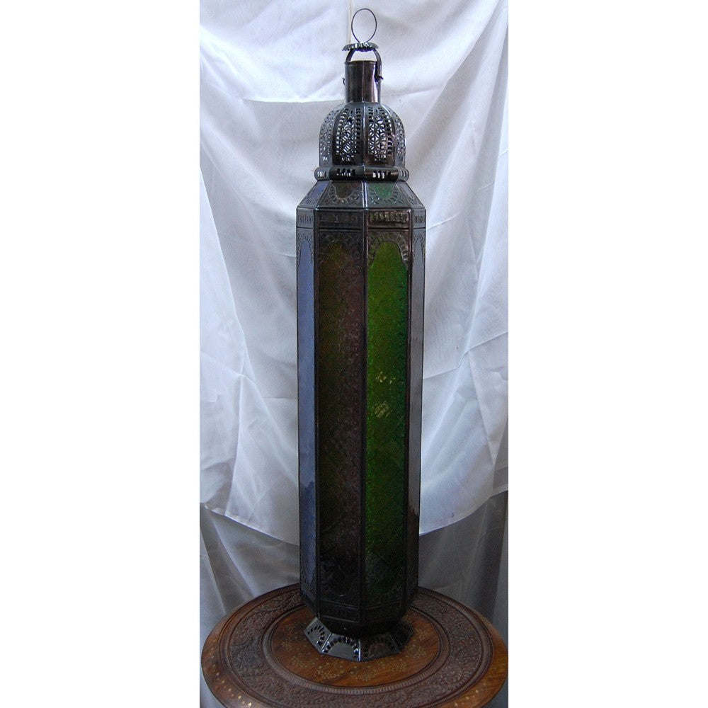 Lámpara Mesa Columna Cristal Transparente - Arabe - Andalusí