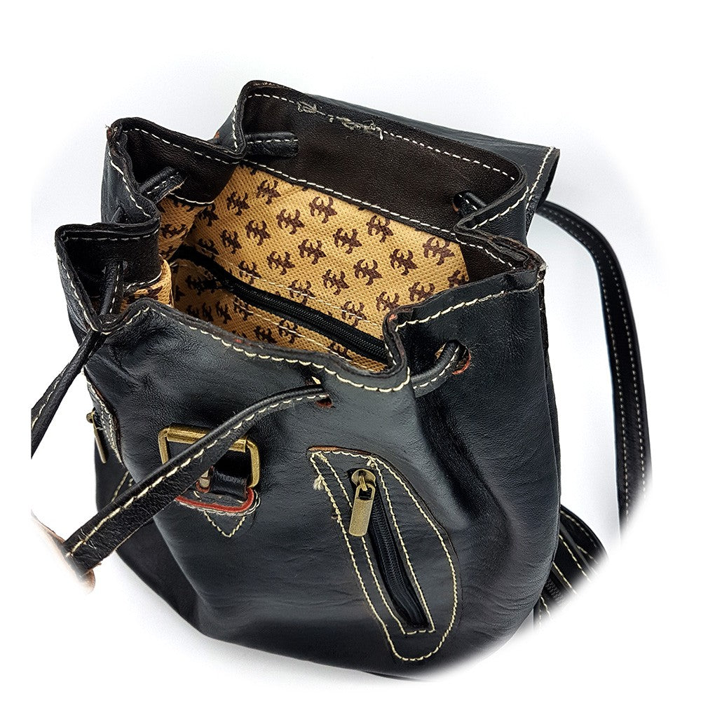 Mochila Cuero - 5 Bolsillos - 100% Cuero - Modelo SAGUIR