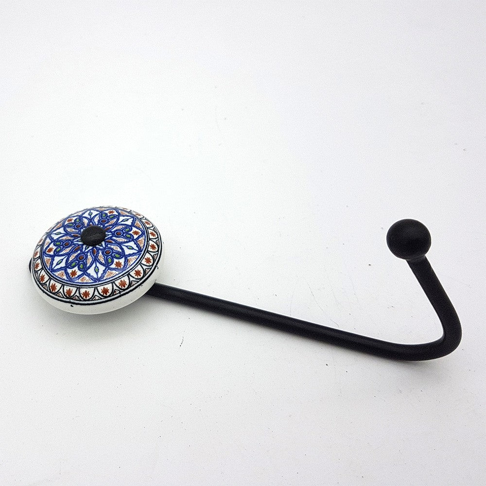 Perchero de Forja y Ceramica - Diseño Árabe - Modelo ZAHARA