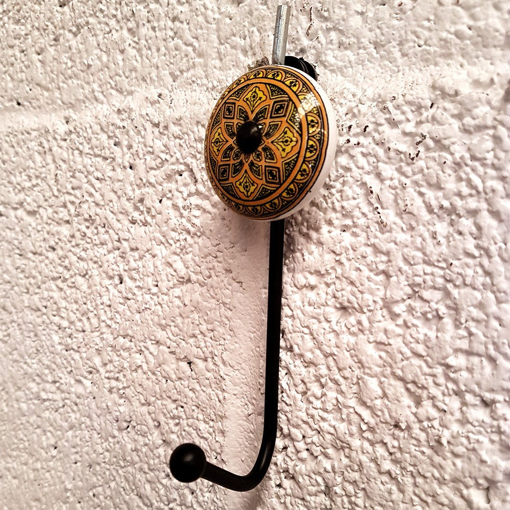 Perchero de Forja y Ceramica - Diseño Árabe - Modelo ASIA