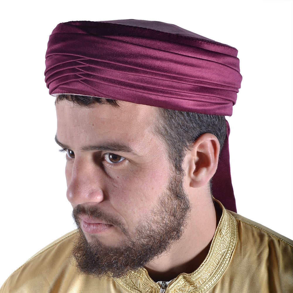 Gorro Árabe Para celebraciones - Estilo Turbante - Modelo Sultan