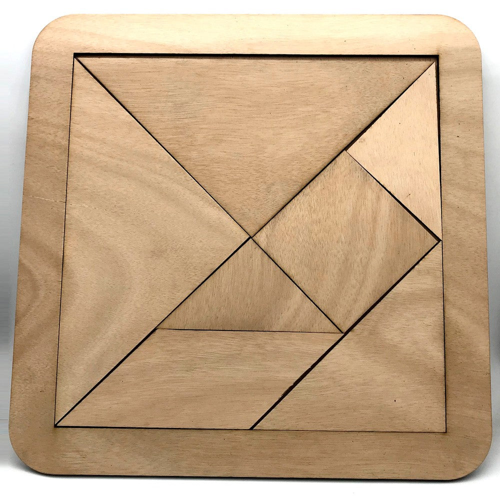 Tangram Madera Gigante 40 cm - Ingenio y Habilidad