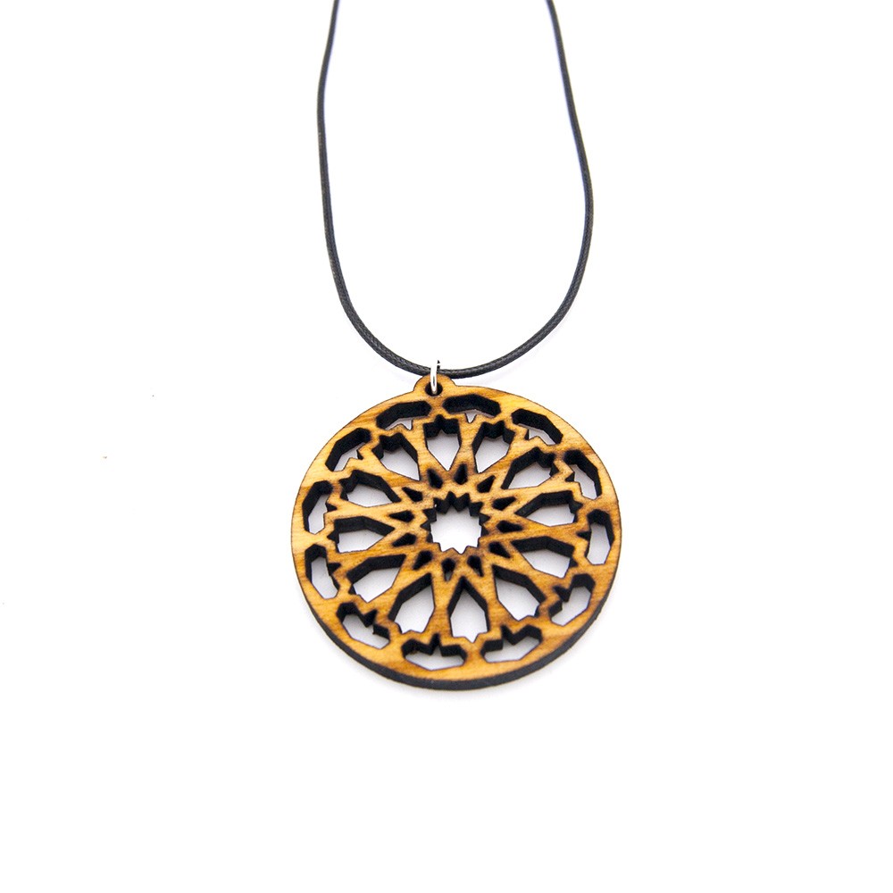 Colgante Oriental Madera de Olivo - Moderno