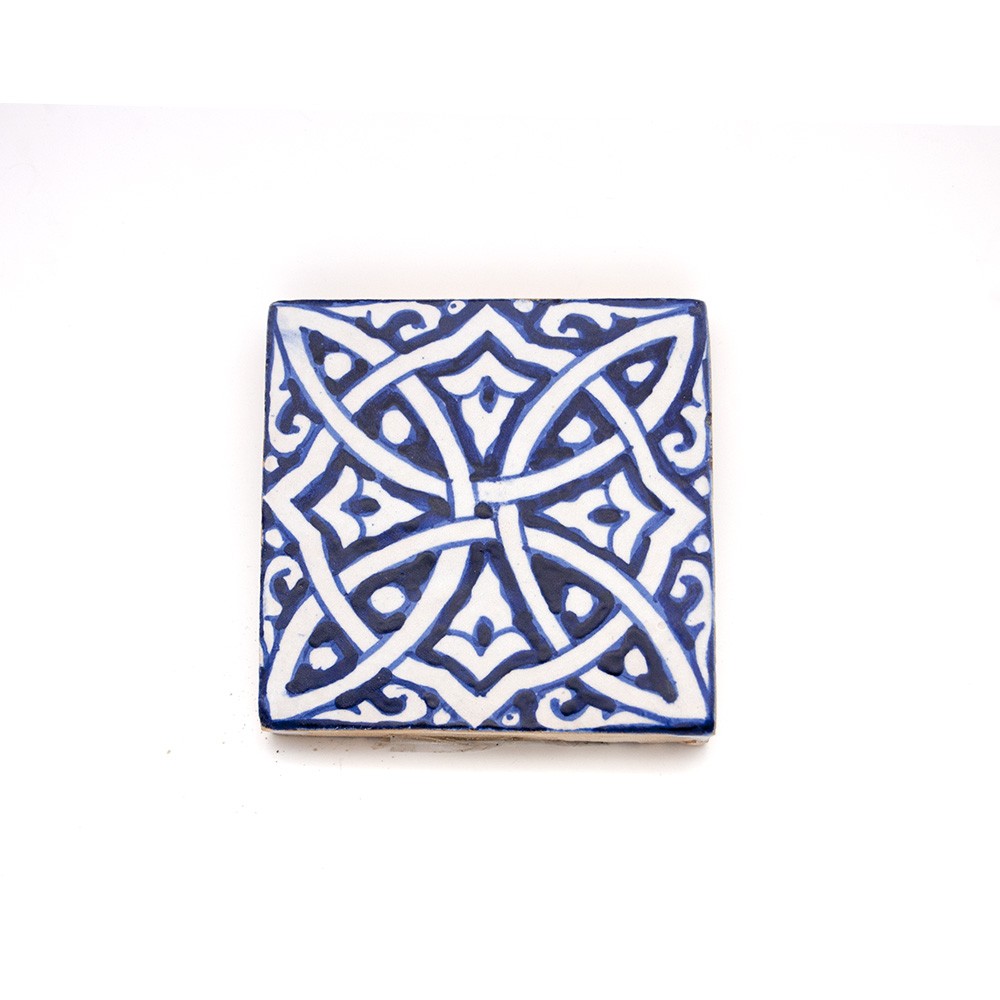 Azulejo Andalusí - Zellige Mosaico Nazari - 10 x 10cm - Artesanal- Modelo 67