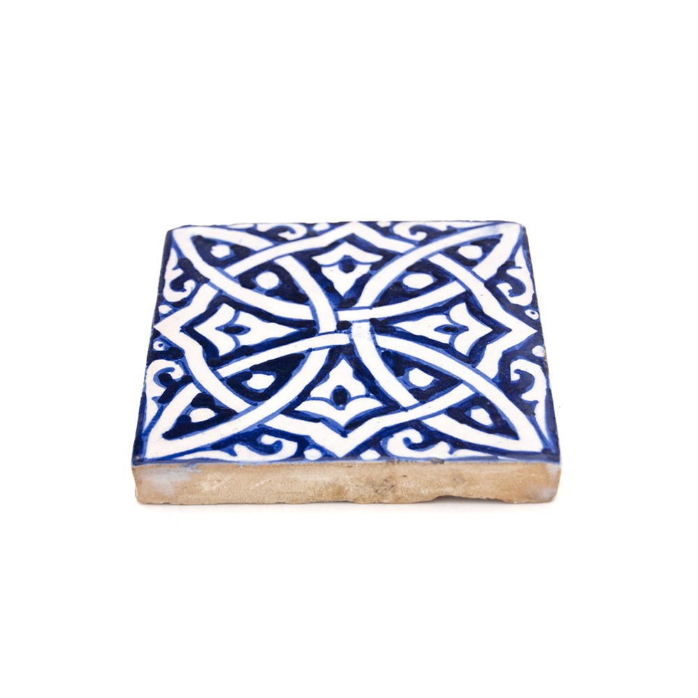 Azulejo Andalusí - Zellige Mosaico Nazari - 10 x 10cm - Artesanal- Modelo 67