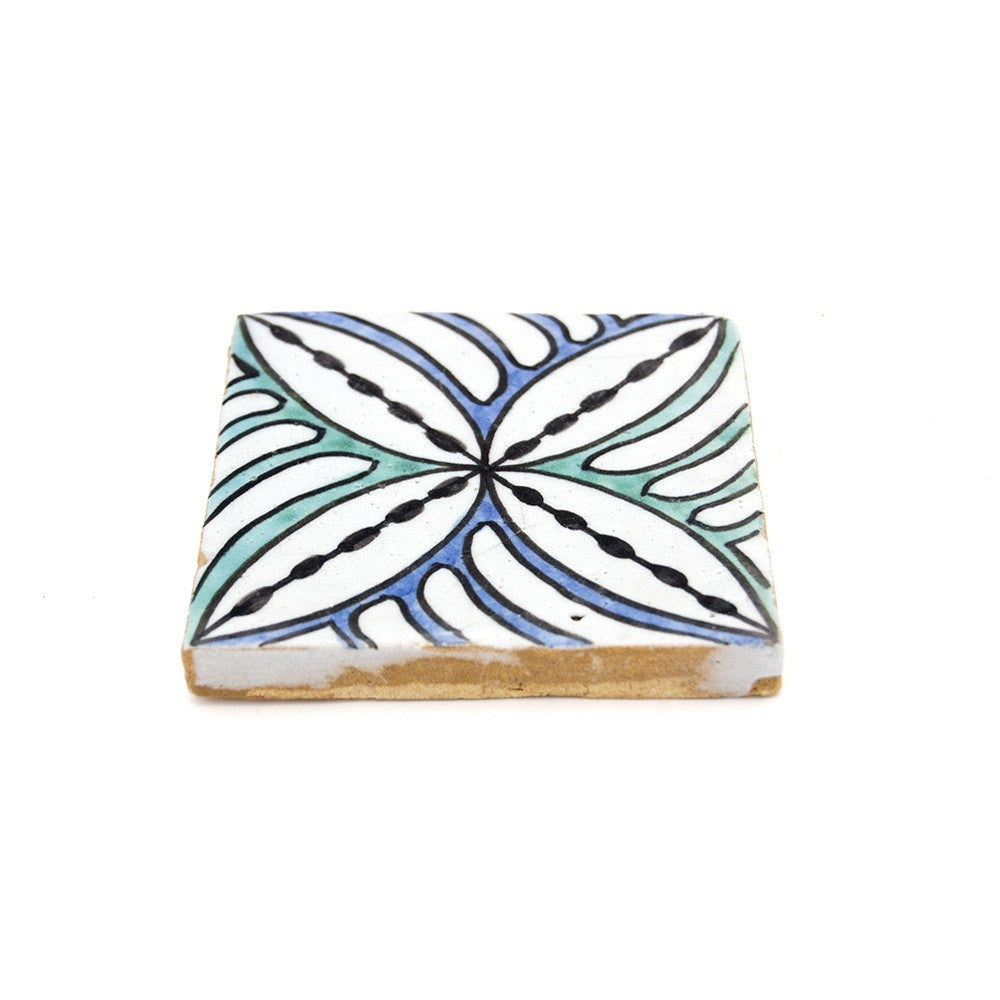 Azulejo Andalusí - Zellige Mosaico Nazari - 10 x 10cm - Artesanal- Modelo 69