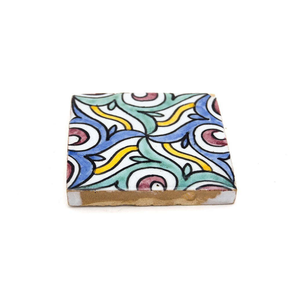 Azulejo Andalusí - Zellige Mosaico Nazari - 10 x 10cm - Artesanal- Modelo 70