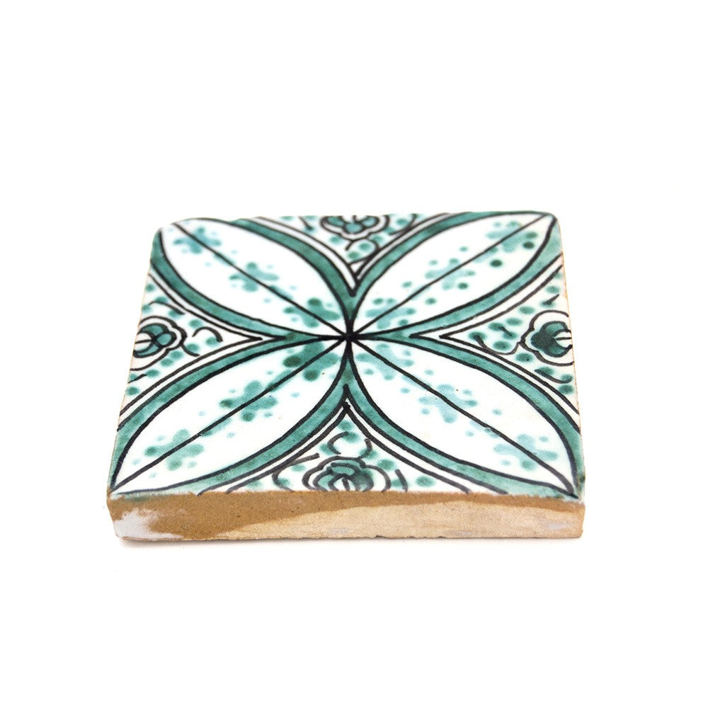 Azulejo Andalusí - Zellige Mosaico Nazari - 10 x 10cm - Artesanal - Modelo 71