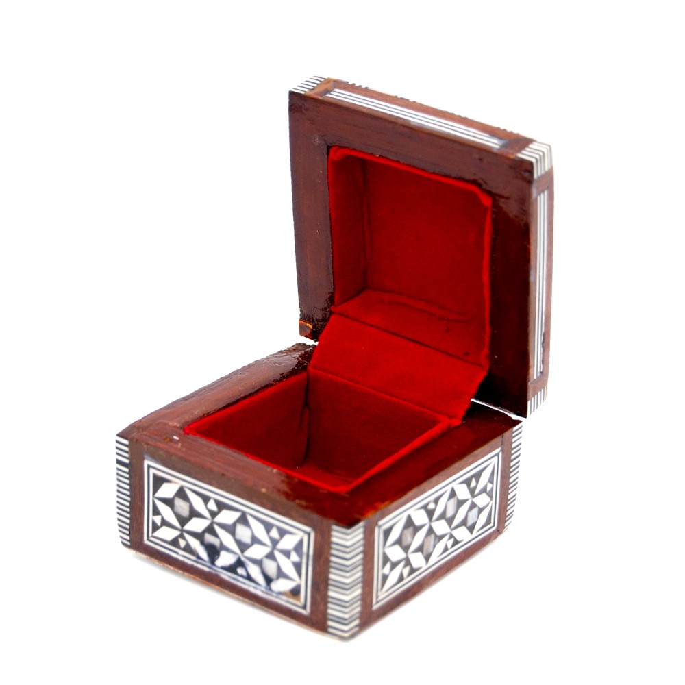Cajita para Anillo - Taracea de Egipto - Nacar - NOVEDAD