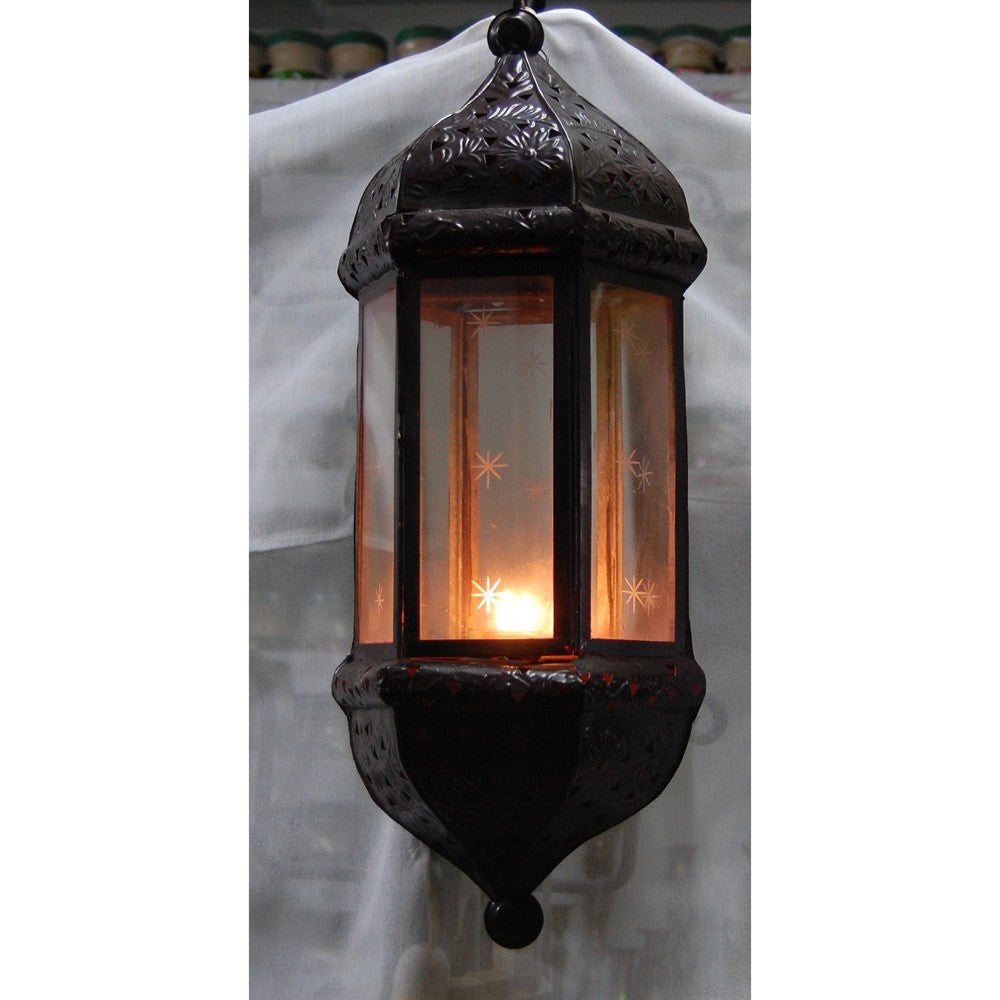 Aplique Hierro y Cristal para Vela