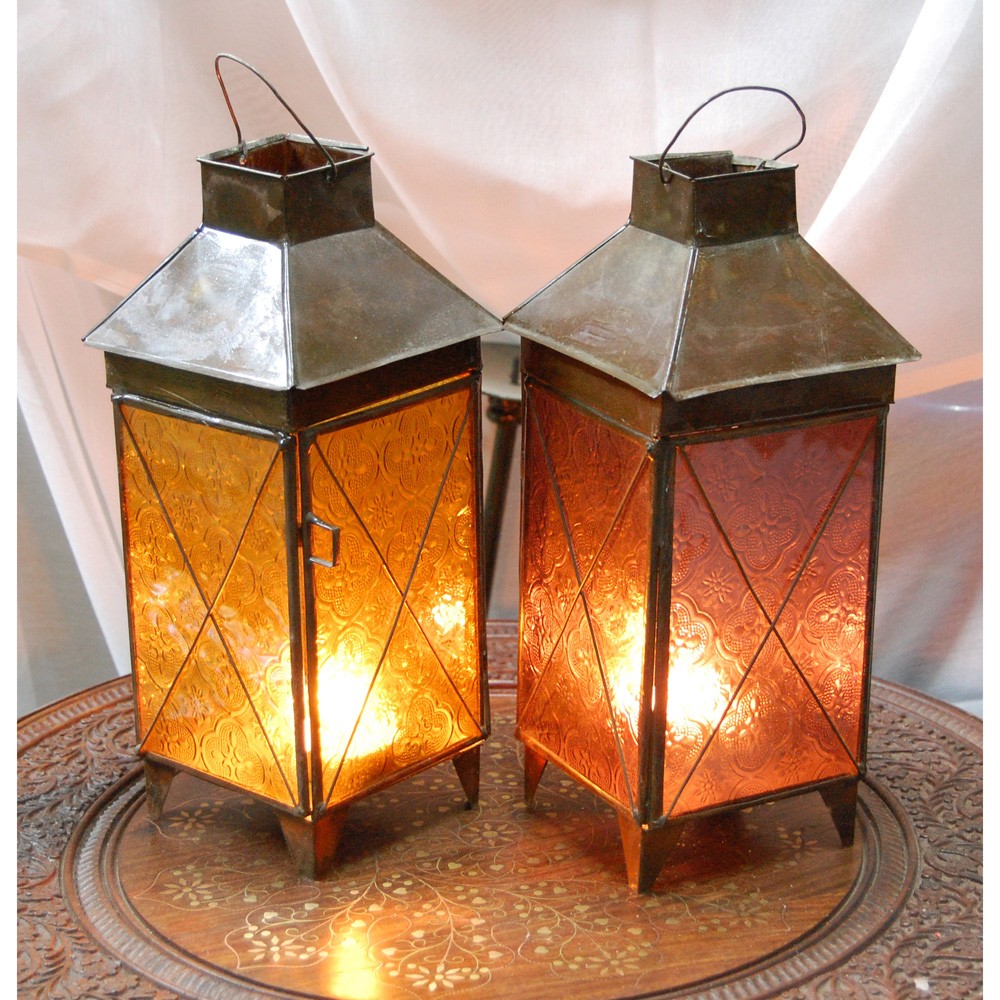 Farol Vela Casa China - 2 Colores