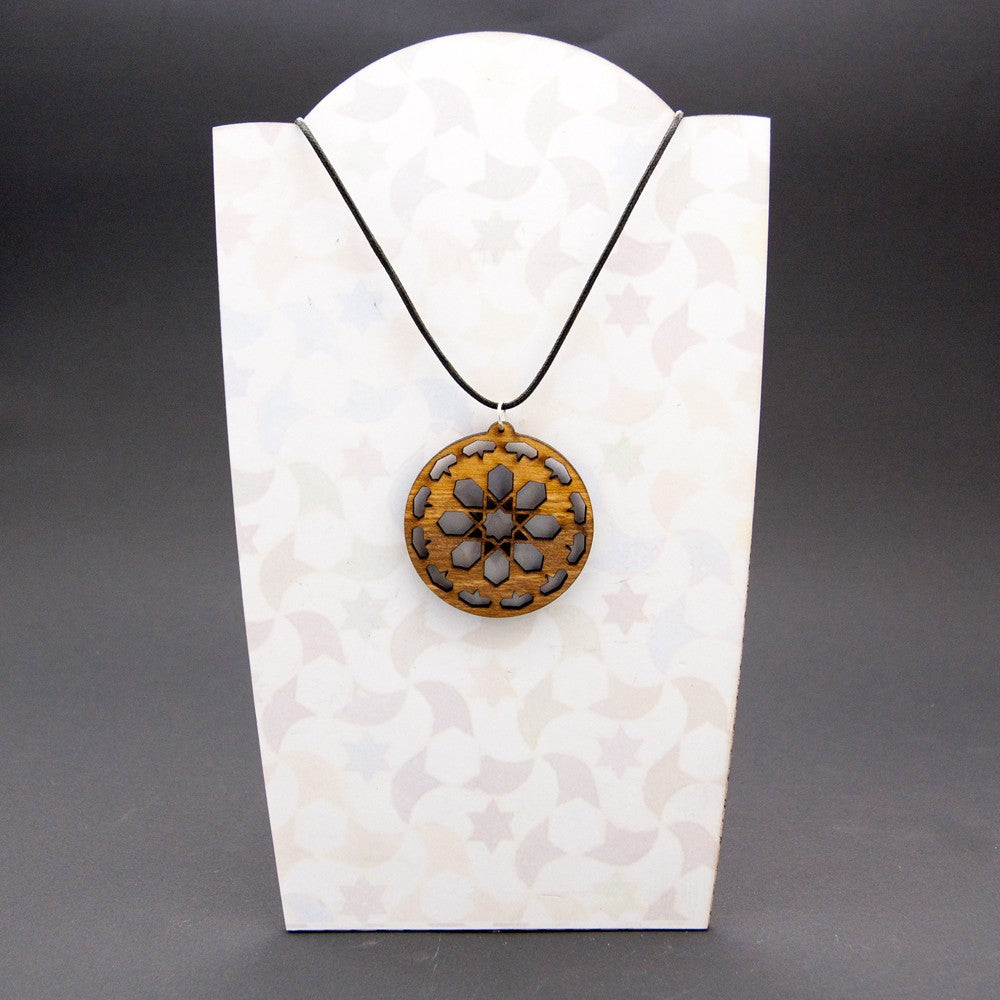 Colgante Madera de Olivo Calada - Diseño Nazarí Alhambra