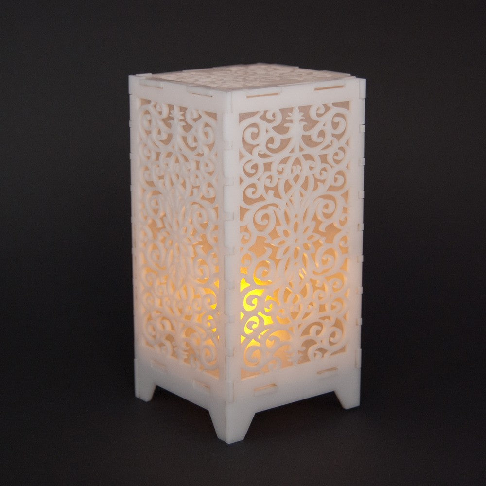 Farol Led Deluxe - Diseño Floral - 13 cm