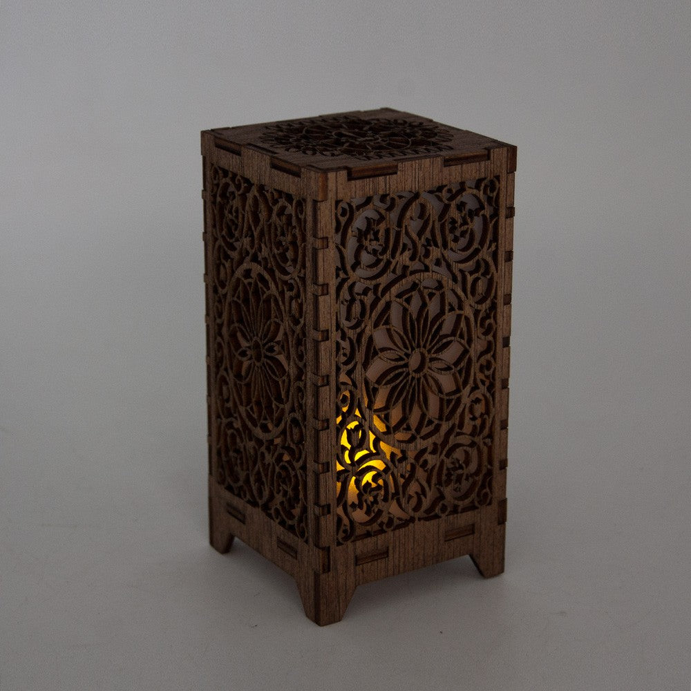 Farol Mini Shams - Madera - Led