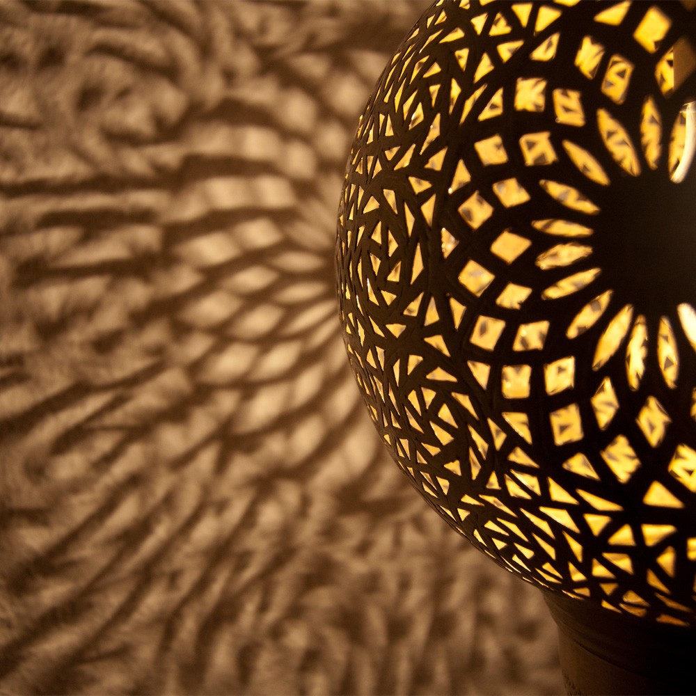 Lámpara Techo Latón Calado DELUXE - Modelo Dubai - 80 cm