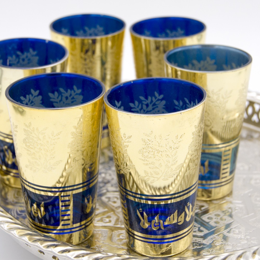 Juego 6 Vasos de Té Arabes - Modelo AHLAN