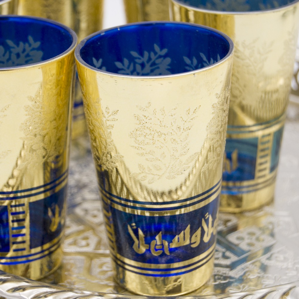Juego 6 Vasos de Té Arabes - Modelo AHLAN