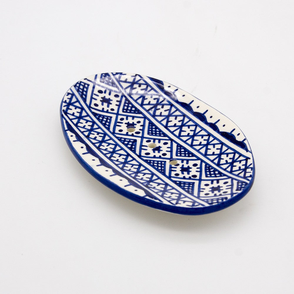Jabonera Platito Cerámica - Artesanía Marroquí - Modelo Saabun