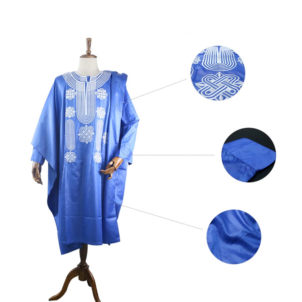 Traje Africano Completo - Modelo Kano - Estilo Boubou Diseño Etnico